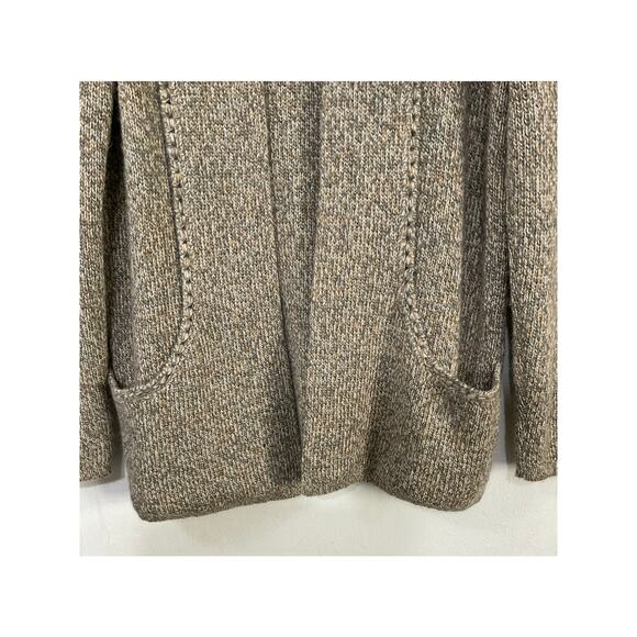 Peruvian Link Alpaca Collection Cardigan Sweater Womens OS L/XL Brown Pockets - Picture 6 of 7